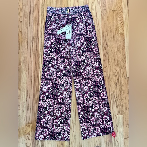 Figue MAIA PANT Small Paisley Fleur Black Berr,Floral Print,NWT,Size : 2 - Picture 9 of 14